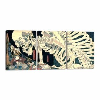 Wieco Art Witch and Skeleton Ukiyo-E